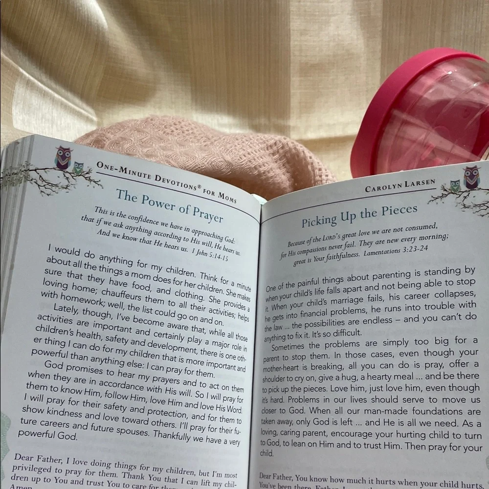 Tervis Pink Mom’s Cup and Green Mom's Devotional Set With Bookmark